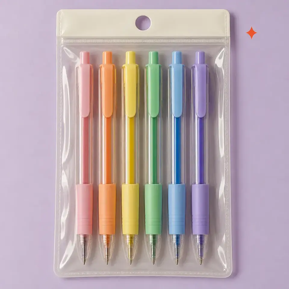 Set de 6 Lápices Gel Destello 1
