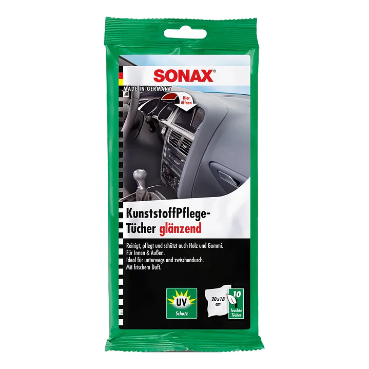 Toallitas Para Plasticos 10 Unidades Sonax 1