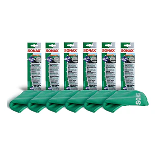 Pack X6 Paño Microfibra 40x40 Auto Sonax Vidrios & Plasticos