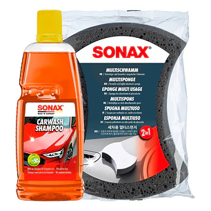 Kit Shampoo 1 Lt + Esponja Doble Clara Sonax