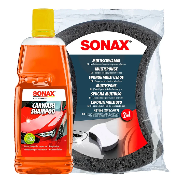 Kit Shampoo 1 Lt + Esponja Doble Clara Sonax 1