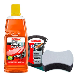 Kit Shampoo 1 Lt + Esponja Doble Clara Sonax