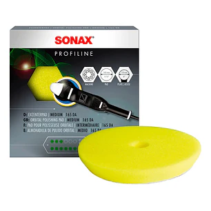 Pad Bonete Sonax Amarillo Medio Refinado Orbital 143 Mm