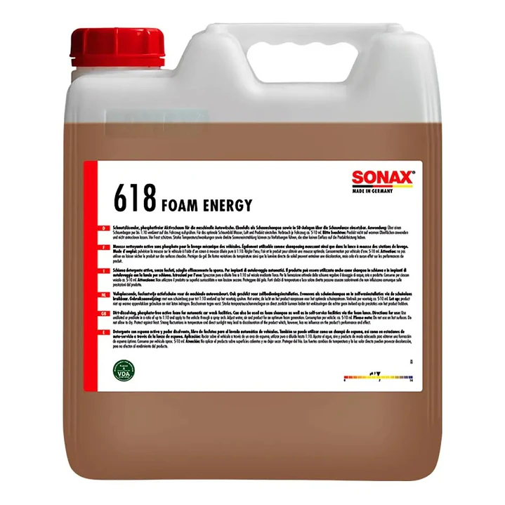 Shampoo Espuma Activa Sonax Foam Energy 10 Lt 1