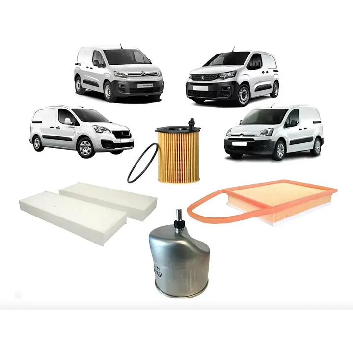 Kit Filtros Para Peugeot Partner 1.6 Hdi Dv6 2015 2016 2017 4