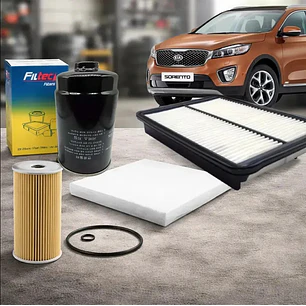 Kit Filtros Para Kia Sorento 2.2 D4hb Diesel 2012 2013 2014