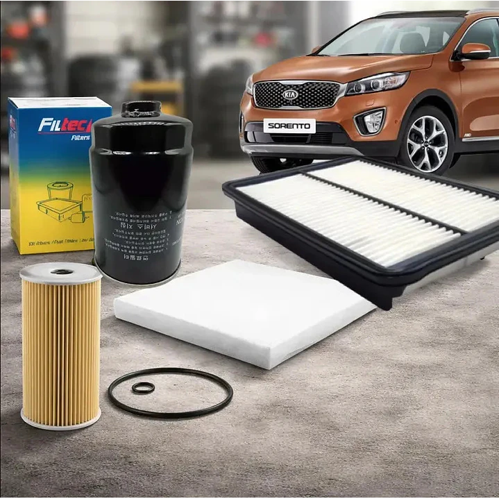 Kit Filtros Para Kia Sorento 2.2 D4hb Diesel 2015 - 1