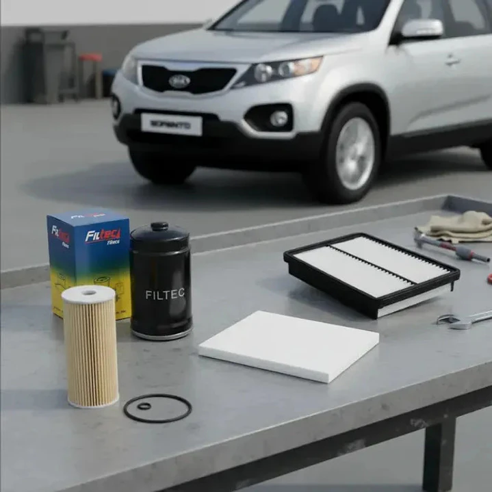 Kit Filtros Para Kia Sorento 2.2 D4hb Diesel 2009 2010 2011 2