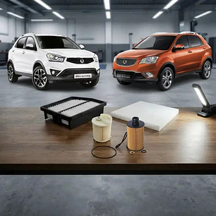 Kit Filtros Para Ssangyong Korando 2.0 D20dt Diesel 2014