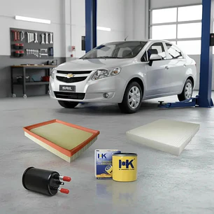 Kit Filtros Para Chevrolet Sail 1.4 2016 2017 -