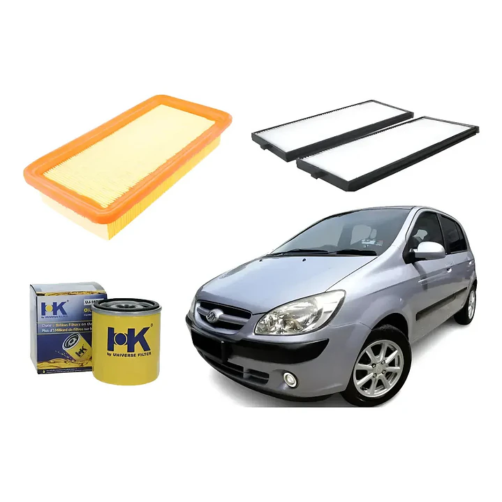 Kit Filtros Para Hyundai Getz 1.4 2010 2011 2012 Todos 1