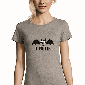 t-shirt I bite . Halloween