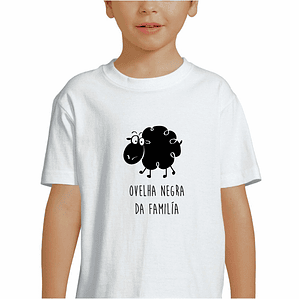 t-shirt criança ovelha negra