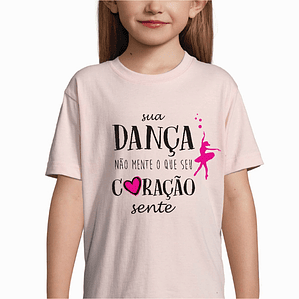 t-shirt criança sua dança