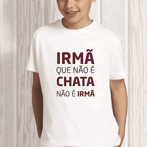 t-shirt criança irmã chata