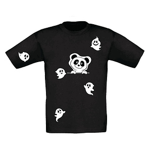 t-shirt panda e fantasminhas . Halloween