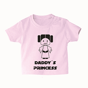 t-shirt bebé star wars daddy's princess . dia do pai