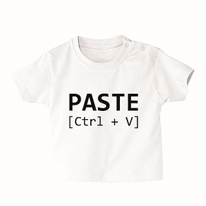 t-shirt bebé paste