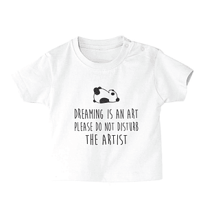 t-shirt bebé panda do not disturb the artist