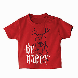 t-shirt bebé be happy . Natal