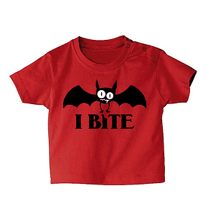 t-shirt bebé I bite . Halloween