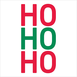 t-shirt de Natal ho ho ho