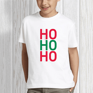 t-shirt de natal de criança ho ho ho