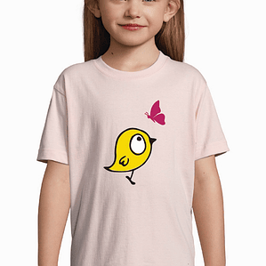 t-shirt criança pintainha