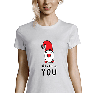 t-shirt all I want is you . dia dos namorados