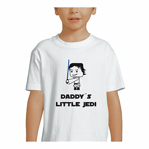 t-shirt criança star wars little jedi . dia do pai