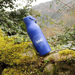 Garrafa de alumínio reciclado (700ml)  - azul