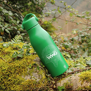 Garrafa de alumínio reciclado (700ml) - verde