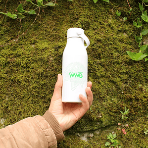 Garrafa de alumínio reciclado (700ml)  - branco