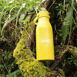 Garrafa de alumínio reciclado (700ml)  - amarelo