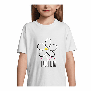 t-shirt criança tal filha . dia da mãe