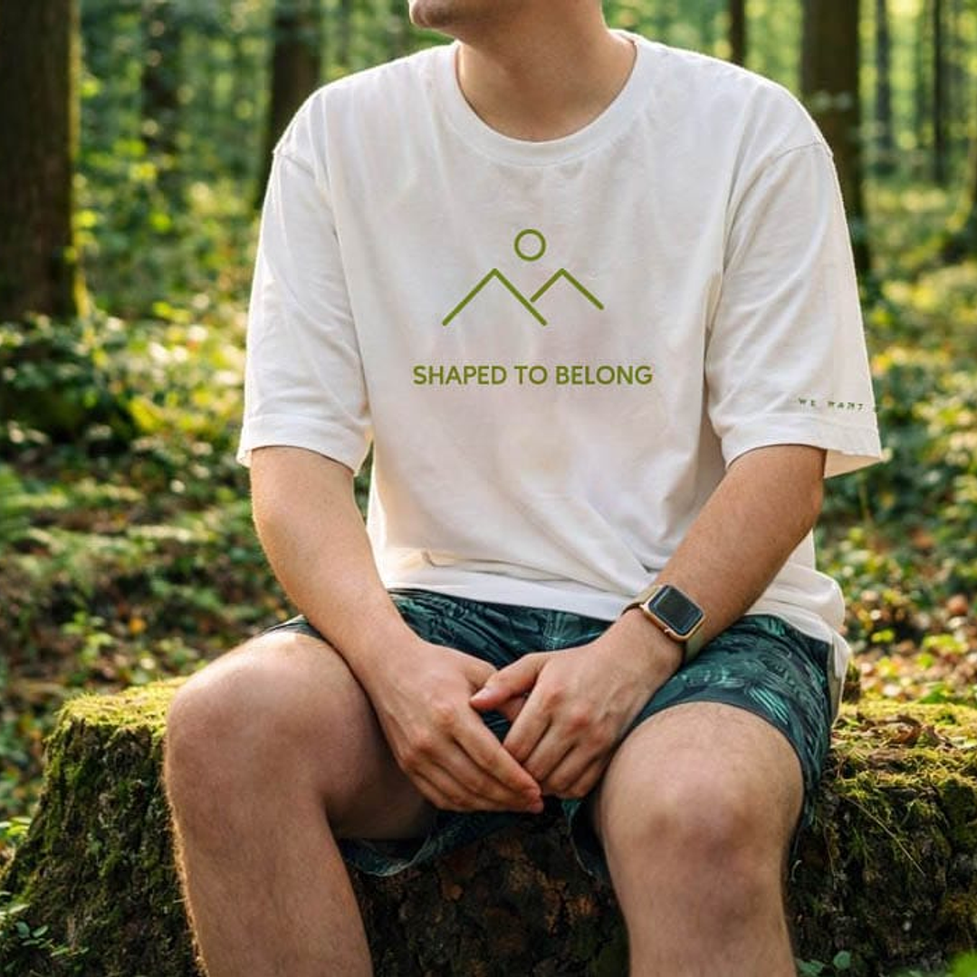 t-shirt shaped to belong 1