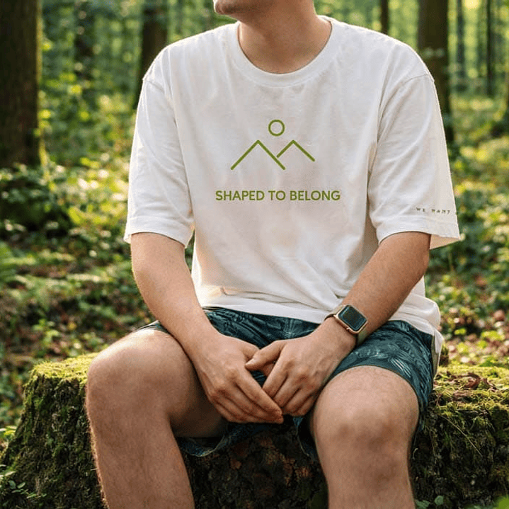 t-shirt shaped to belong 1