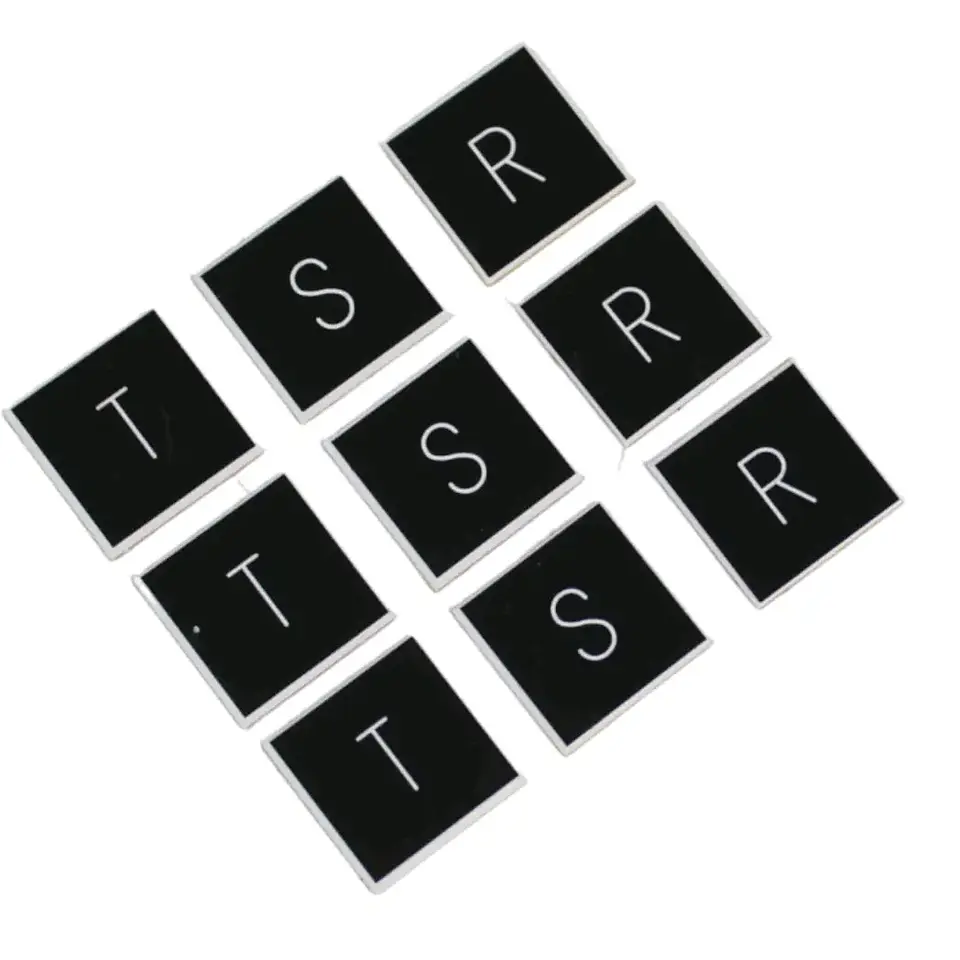 Tag lamicoid 15x15mm 1