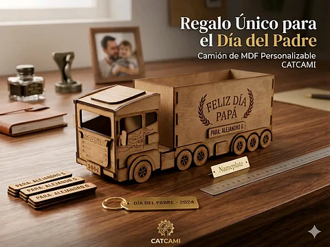 Camion mdf regalo papá