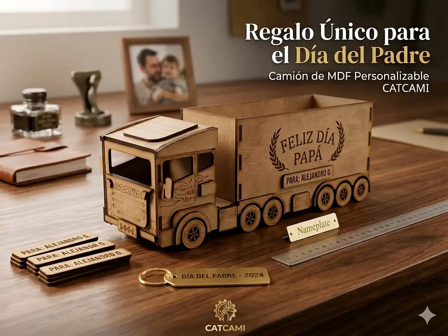 Camion mdf regalo papá 1