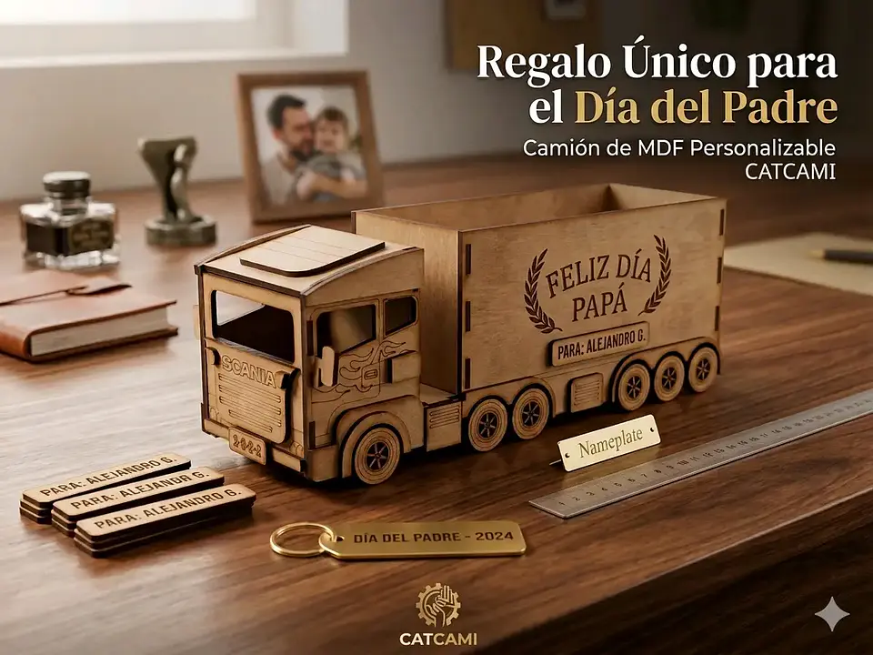 Camion mdf regalo papá 1