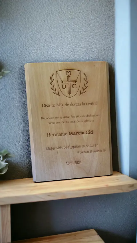 Galvano madera tipo 1