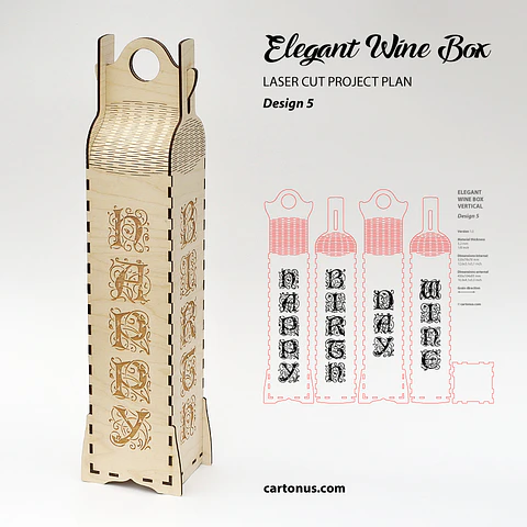 Caja de vino diseño 5