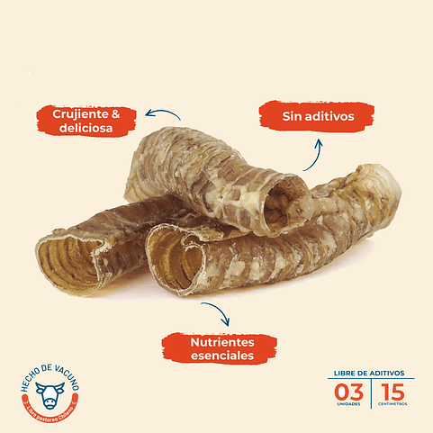 PREMIUM PIPES SOUTHBITES - Tráquea de vacuno 2