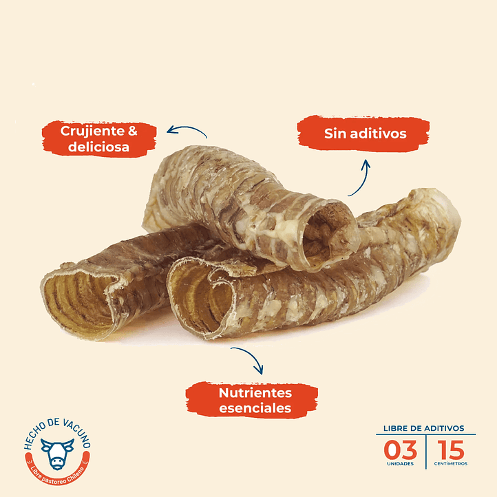 PREMIUM PIPES SOUTHBITES - Tráquea de vacuno 2