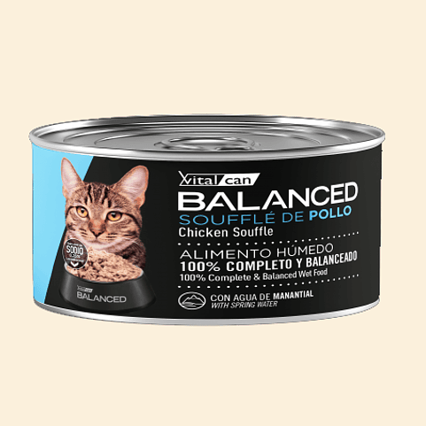 BALANCED LATA SOUFFLE POLLO - PARA GATOS 1