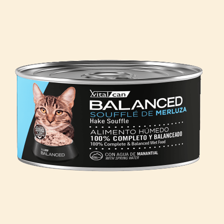 BALANCED LATA SOUFFLE MERLUZA - PARA GATOS 2