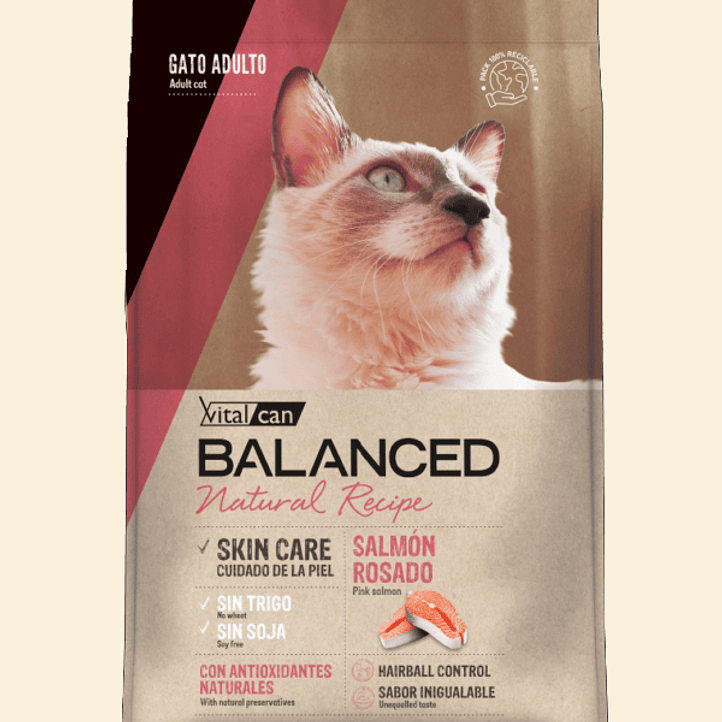 Vitalcan Balanced Natural Recipe Salmón Rosado - Para Gatos 1