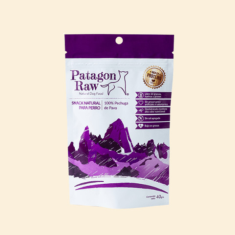 Patagon Raw Pavo - 100% Snack Natural para Perros 1