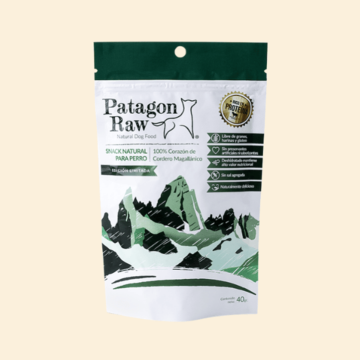 Patagon Raw Corazón de Cordero - 100% Snack Natural para Perros 1